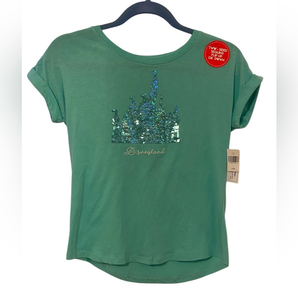 Kids Disneyland Shirt with Sequins NWT